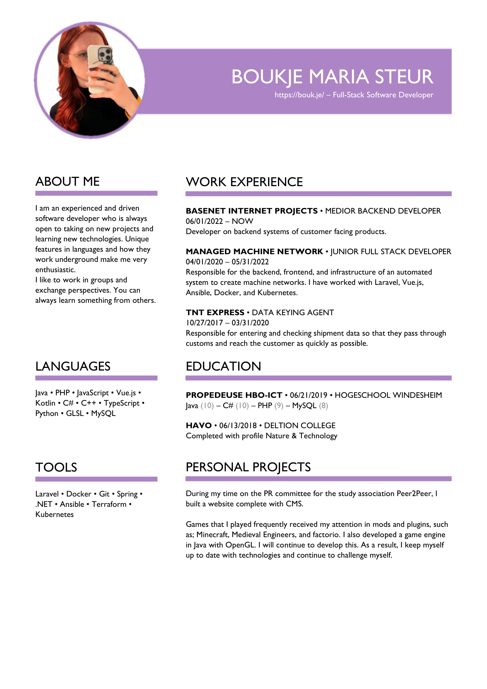 resume
